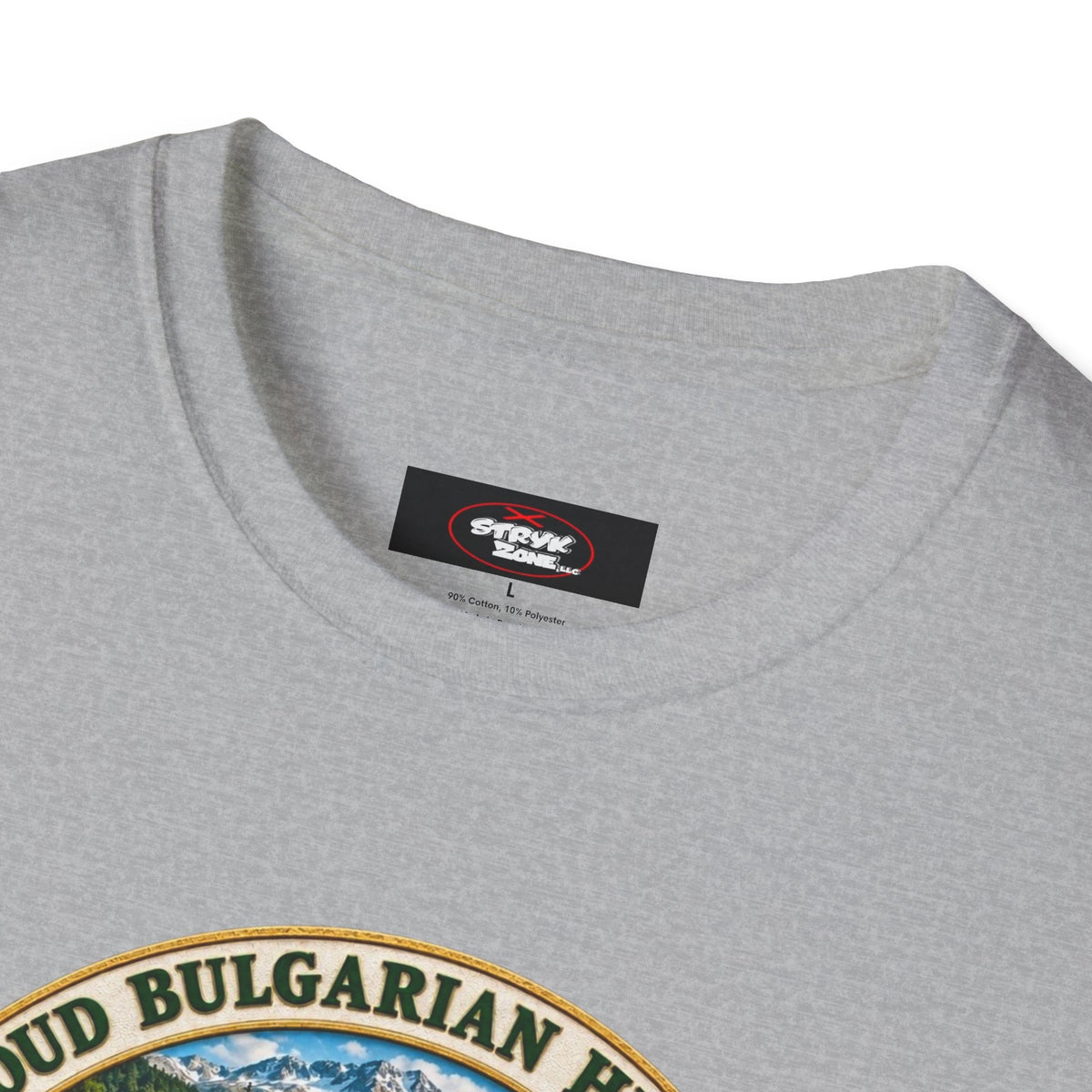 Bulgaria Heritage Graphic T-Shirt — "Proud Bulgarian Heritage" Rose Emblem