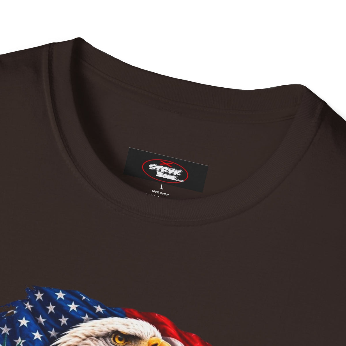 United States Patriotic T-Shirt — Bald Eagle, Statue of Liberty & Route 66 Design
