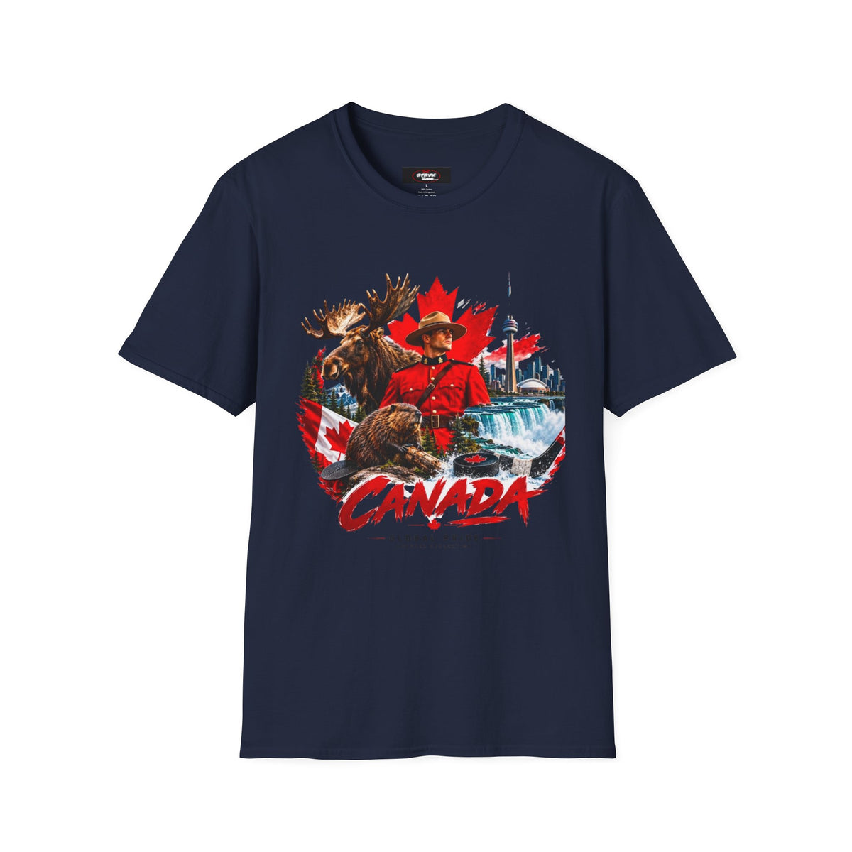 Canada Retro Mountie Moose T-Shirt — Scenic Pride Canadian Souvenir
