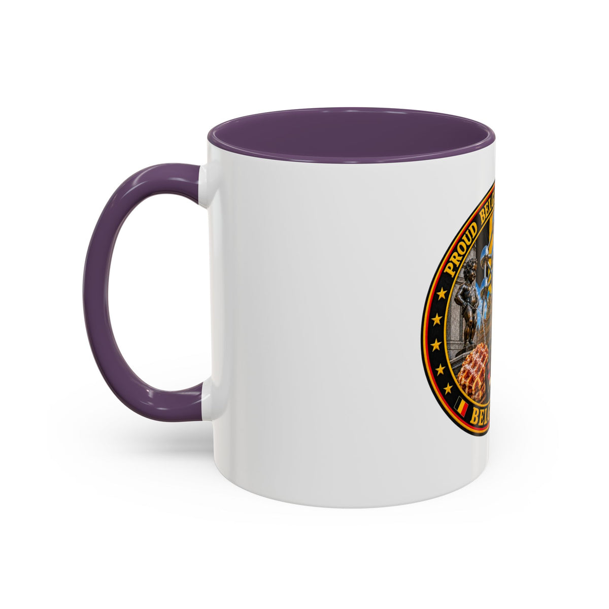Belgian Heritage Accent Coffee Mug — Belgium Beer, Waffles & Chocolates Design