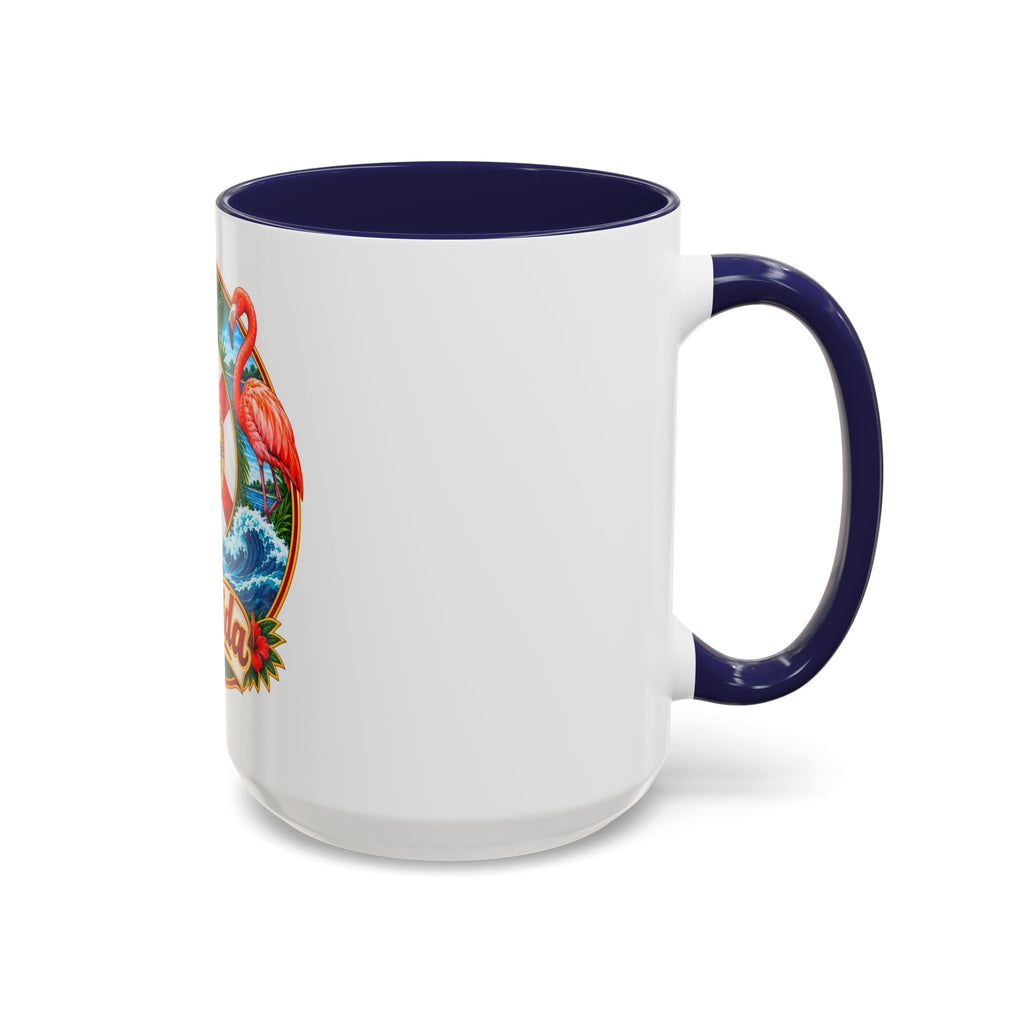 Florida Vintage Travel Coffee Mug — Flamingo, Alligator & State Seal Accent Mug