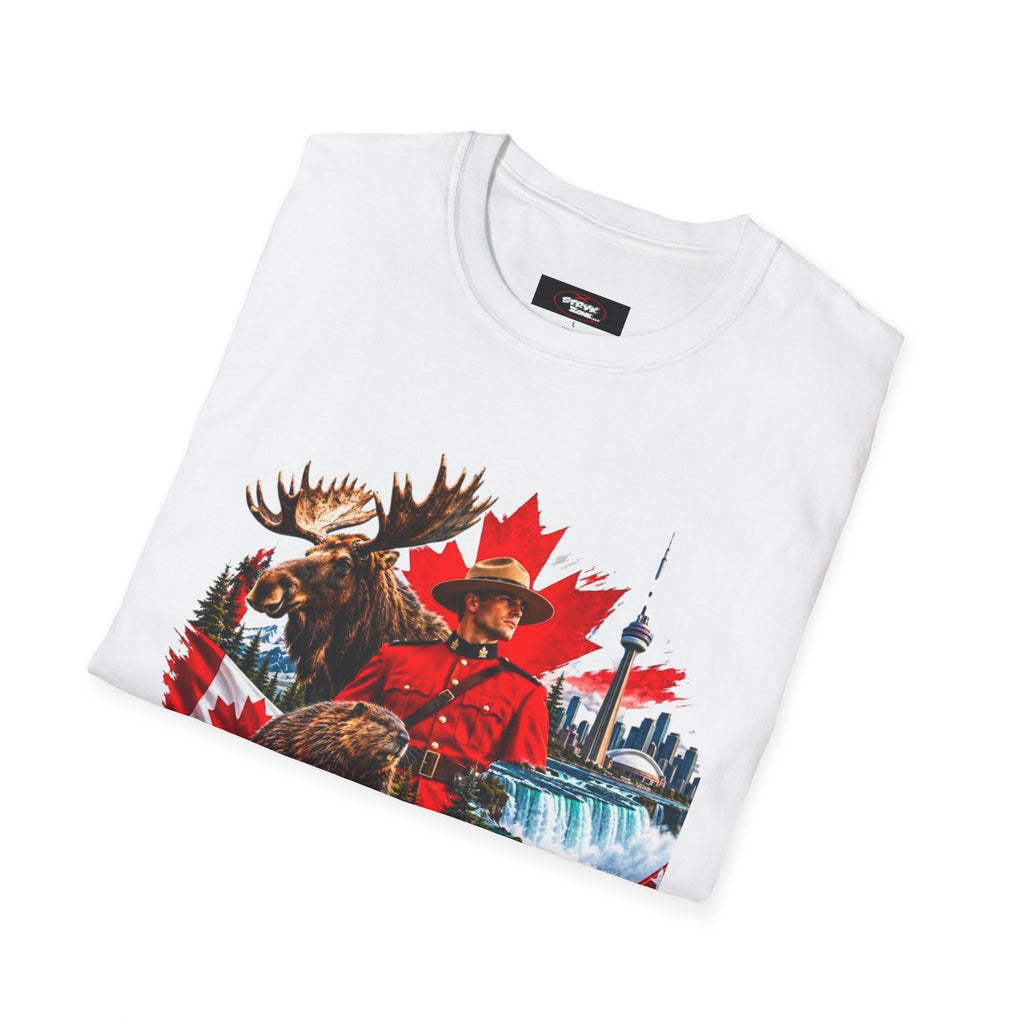 Canada Retro Mountie Moose T-Shirt — Scenic Pride Canadian Souvenir