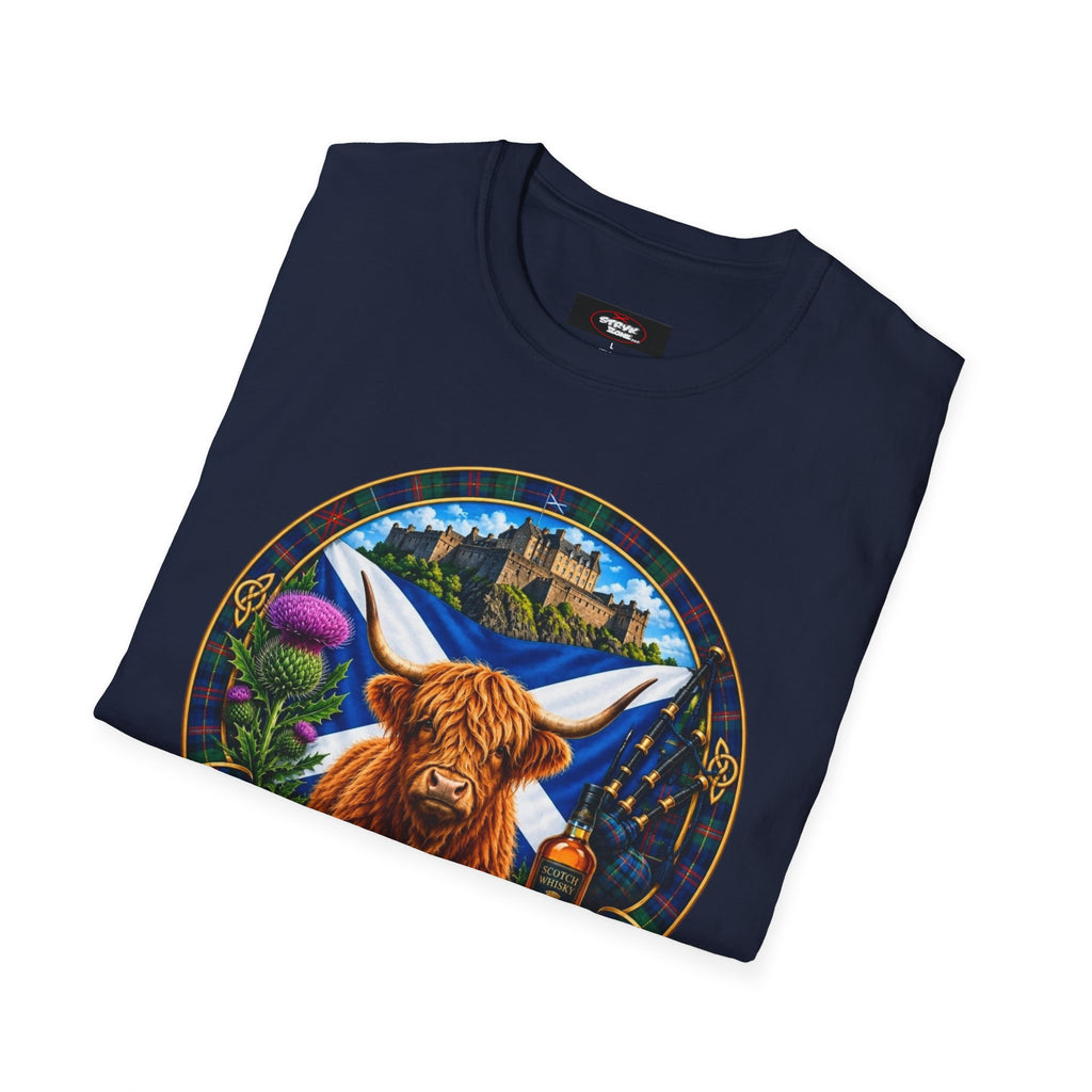 Scotland Highland Cow T‑Shirt — Scottish Souvenir Tee