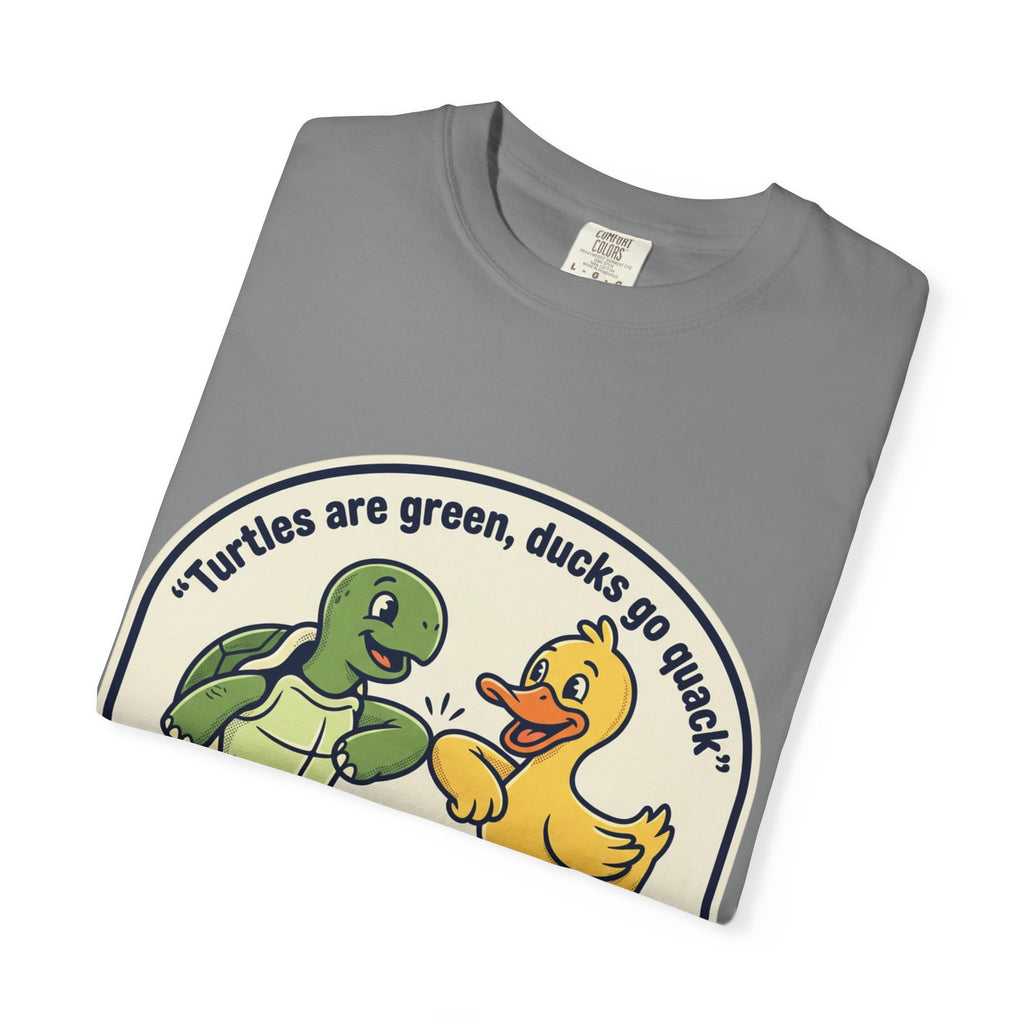 T-Shirt — "We're Equally Whack" Turtle & Duck Best Friends Graphic Tee