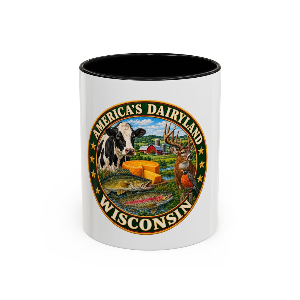 Wisconsin Dairyland Coffee Mug — "America's Dairyland" Accent Mug (11/15oz)