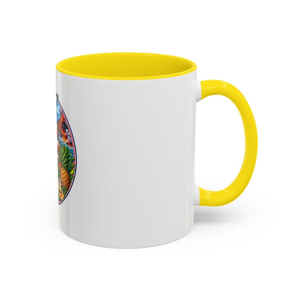 Hawaii Scenic Accent Coffee Mug - Island Seal Design (11/15 oz)
