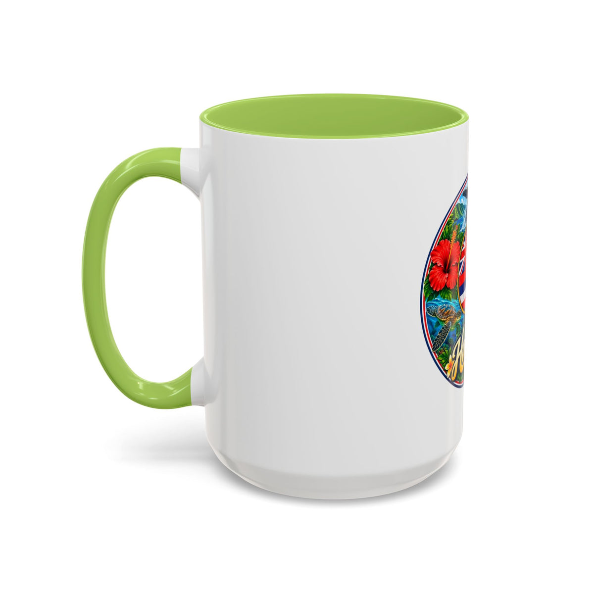 Hawaii Scenic Accent Coffee Mug - Island Seal Design (11/15 oz)