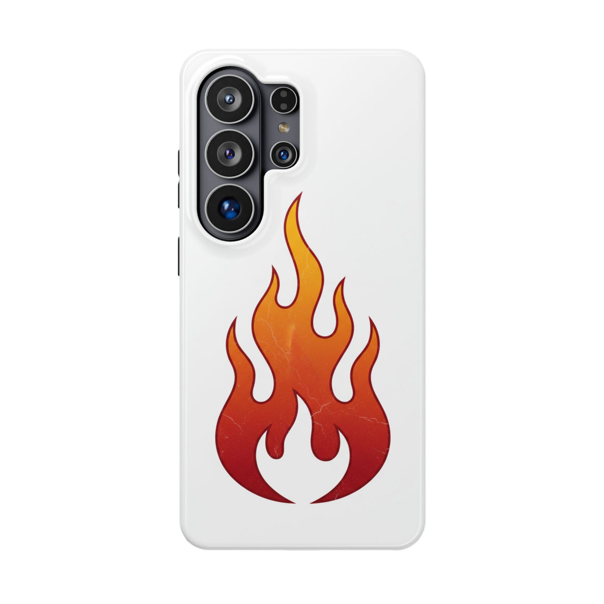 Flame Graphic Phone Case — Magnetic Impact‑Resistant Protective Cover