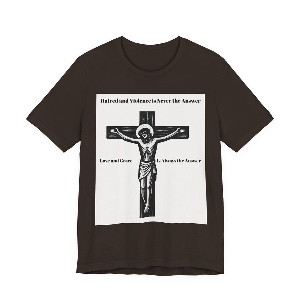 Christian faith T-shirt with Jesus crucifix graphic
