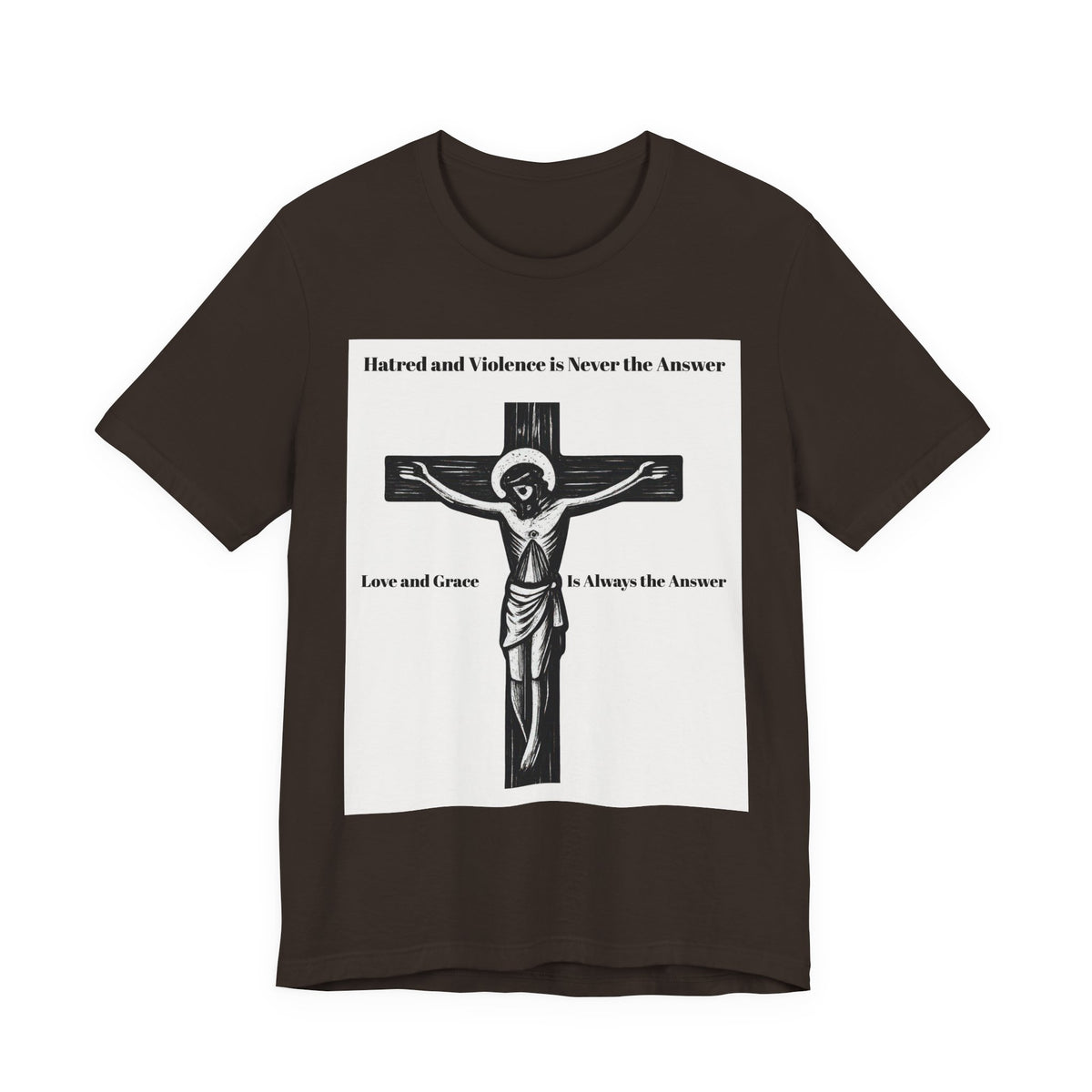 Christian faith T-shirt with Jesus crucifix graphic