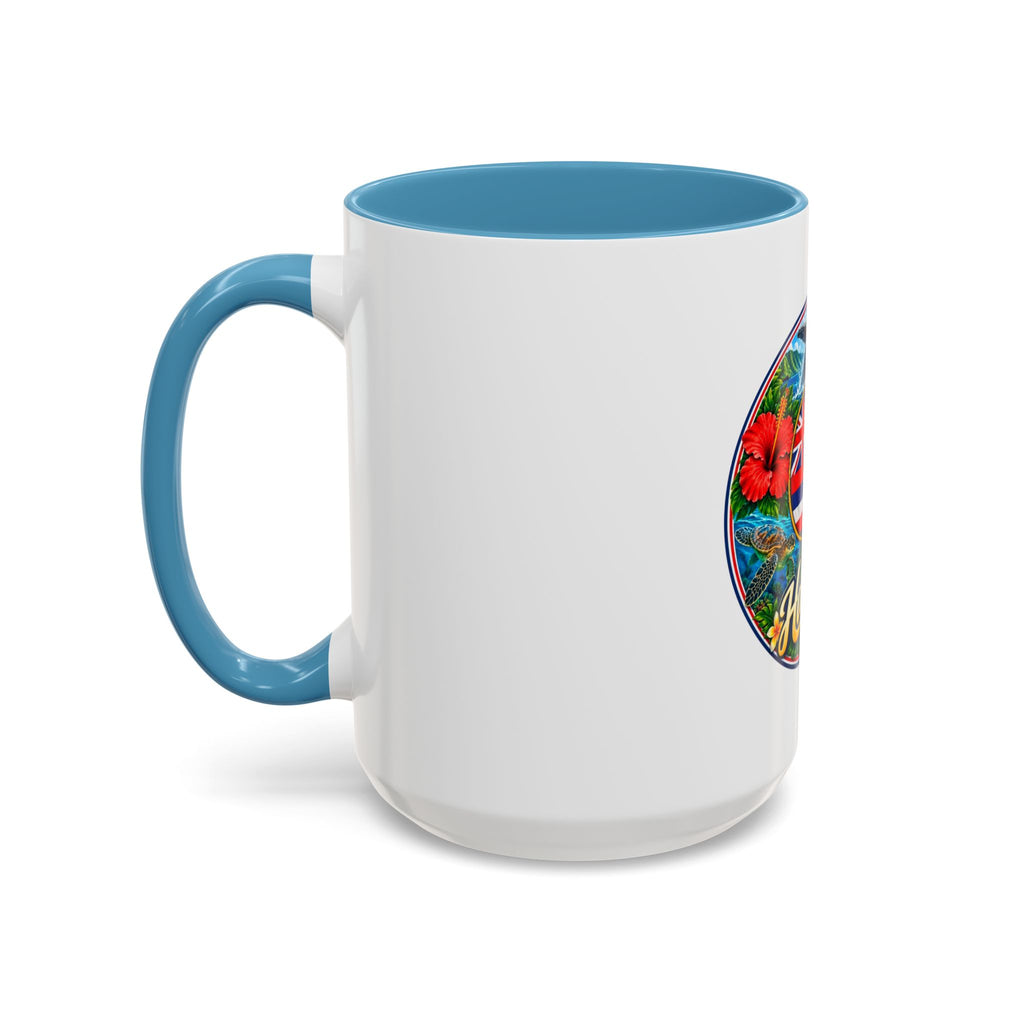 Hawaii Scenic Accent Coffee Mug - Island Seal Design (11/15 oz)