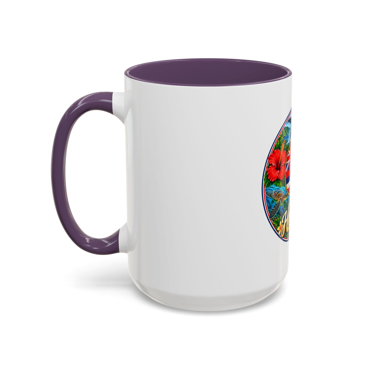 Hawaii Scenic Accent Coffee Mug - Island Seal Design (11/15 oz)