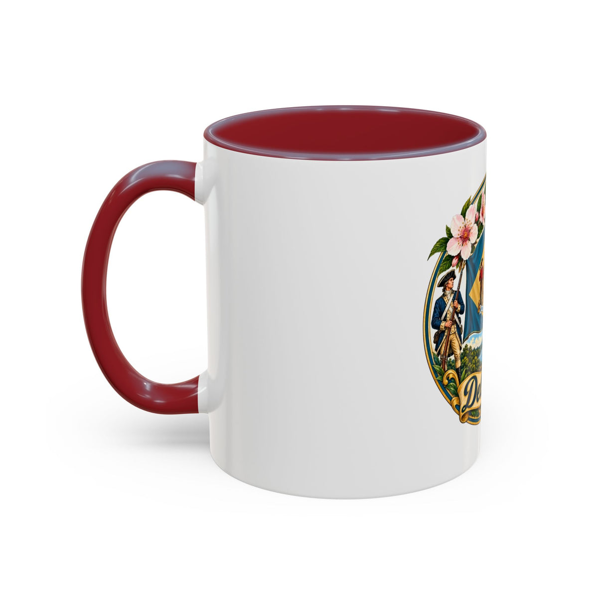 Delaware State Seal Accent Coffee Mug – 11/15oz