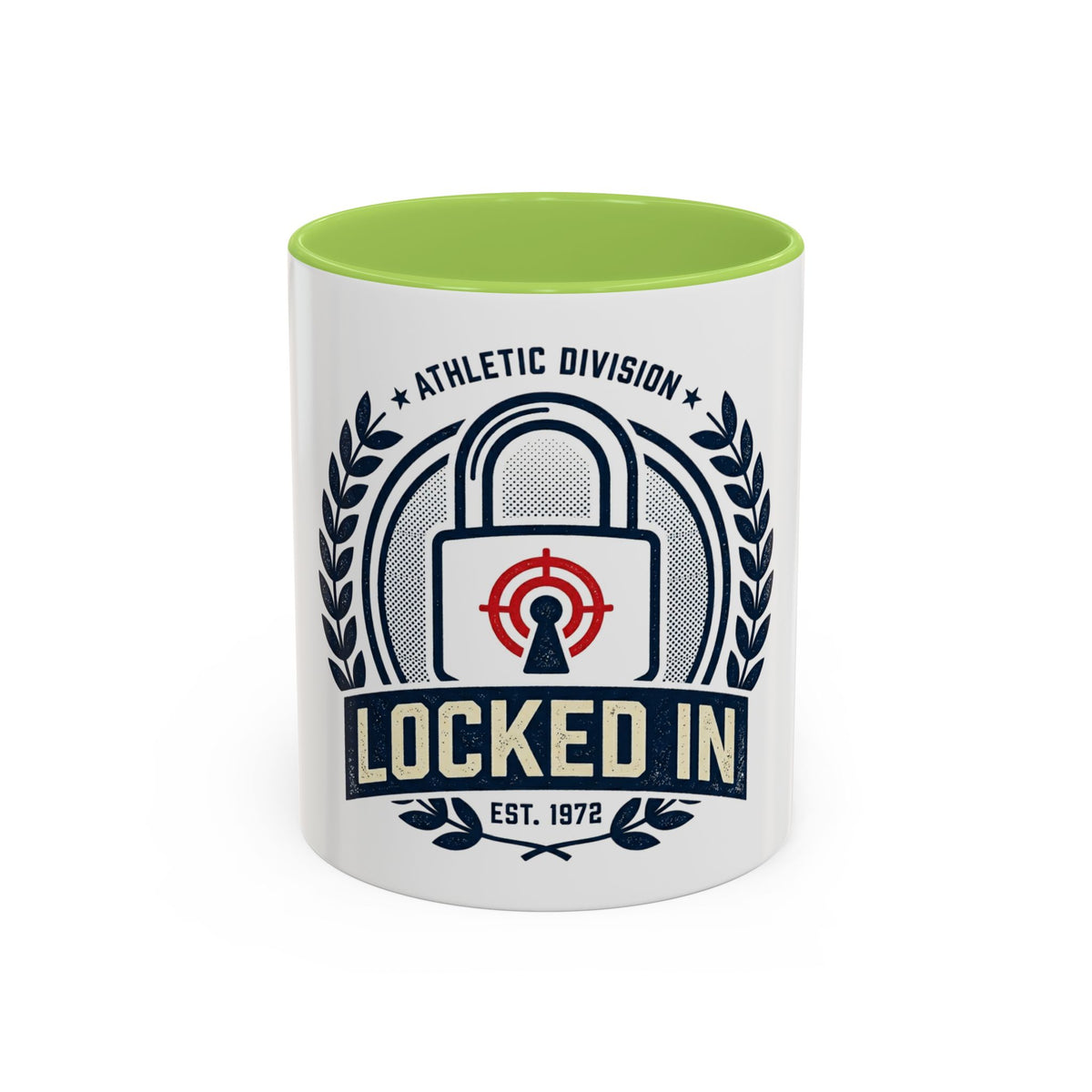 Locked In Accent Coffee Mug — 'Locked In' Motivational Ceramic Mug (11/15 oz)