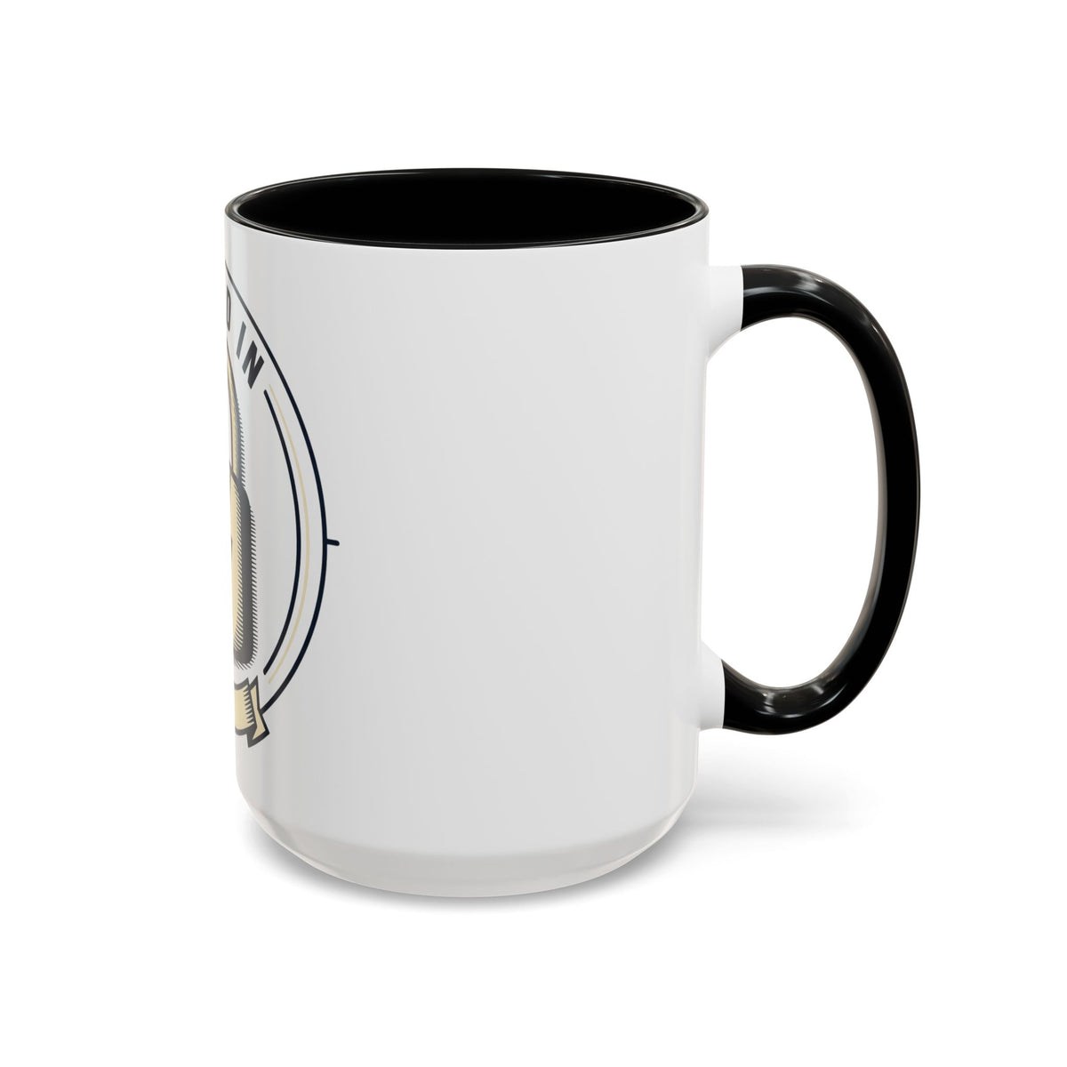 Locked In Accent Coffee Mug — 'Locked In' Motivational Coffee Cup (11/15oz)