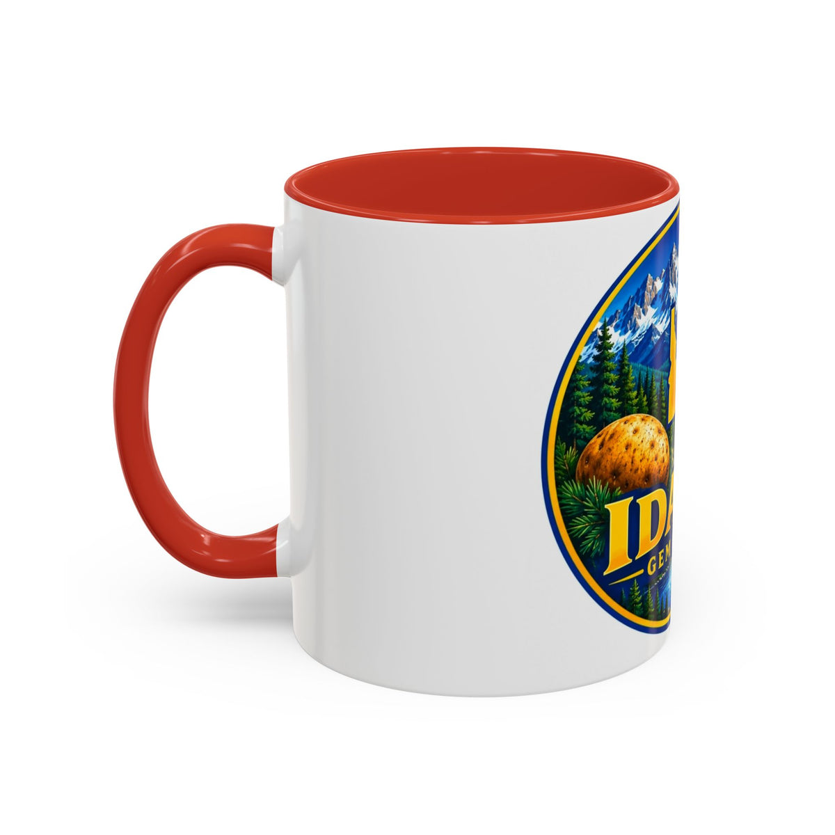 Idaho Gem State Coffee Mug — Mountain, Elk & Potato Travel Souvenir (11/15oz)