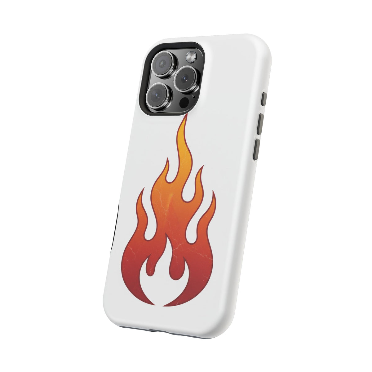 Flame Graphic Phone Case — Magnetic Impact‑Resistant Protective Cover