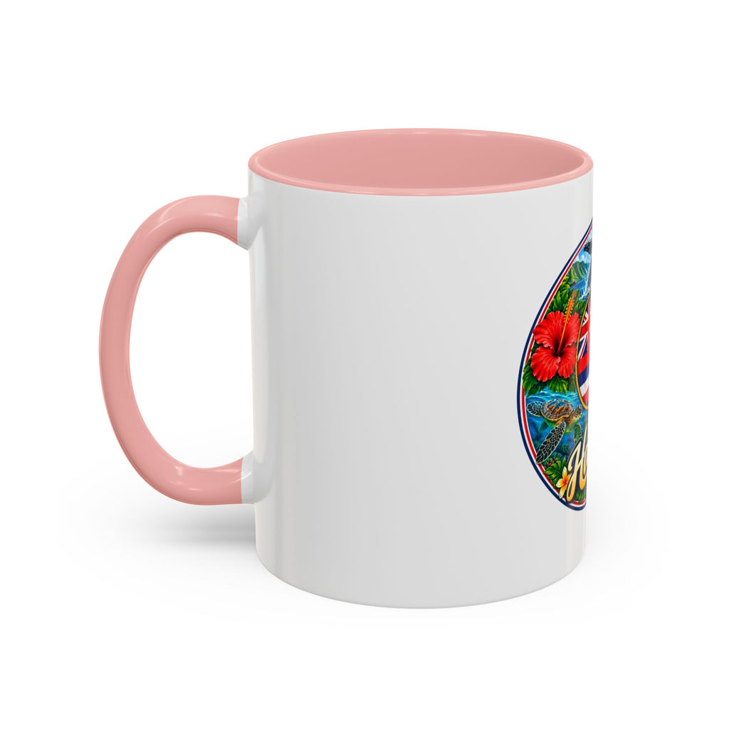 Hawaii Scenic Accent Coffee Mug - Island Seal Design (11/15 oz)
