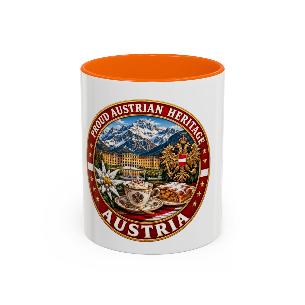 Austria Heritage Coffee Mug — Proud Austrian Heritage Accent Mug (11/15oz)