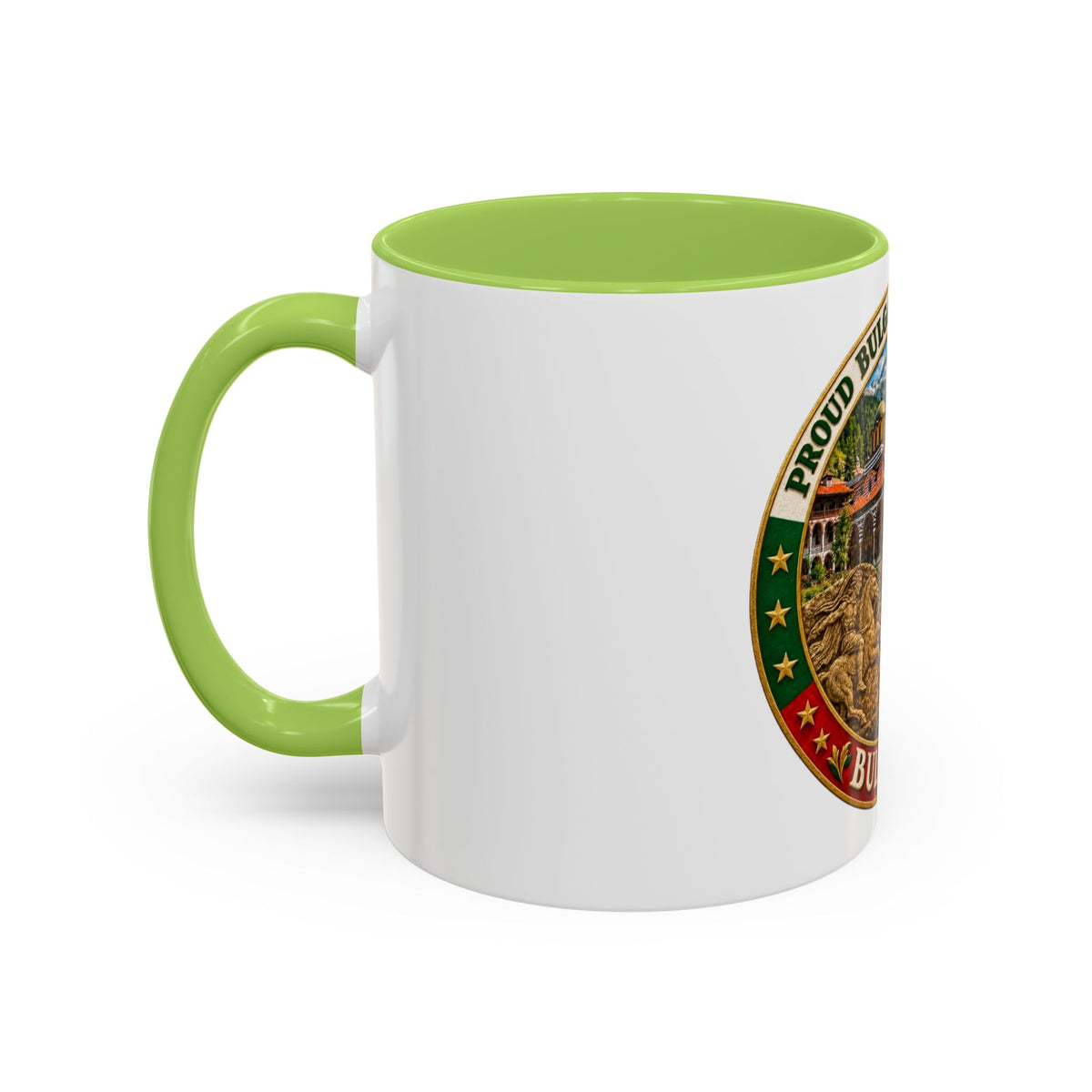 Bulgaria Pride Coffee Mug — 'Proud Bulgarian Heritage' Accent Ceramic Mug (11/15oz)