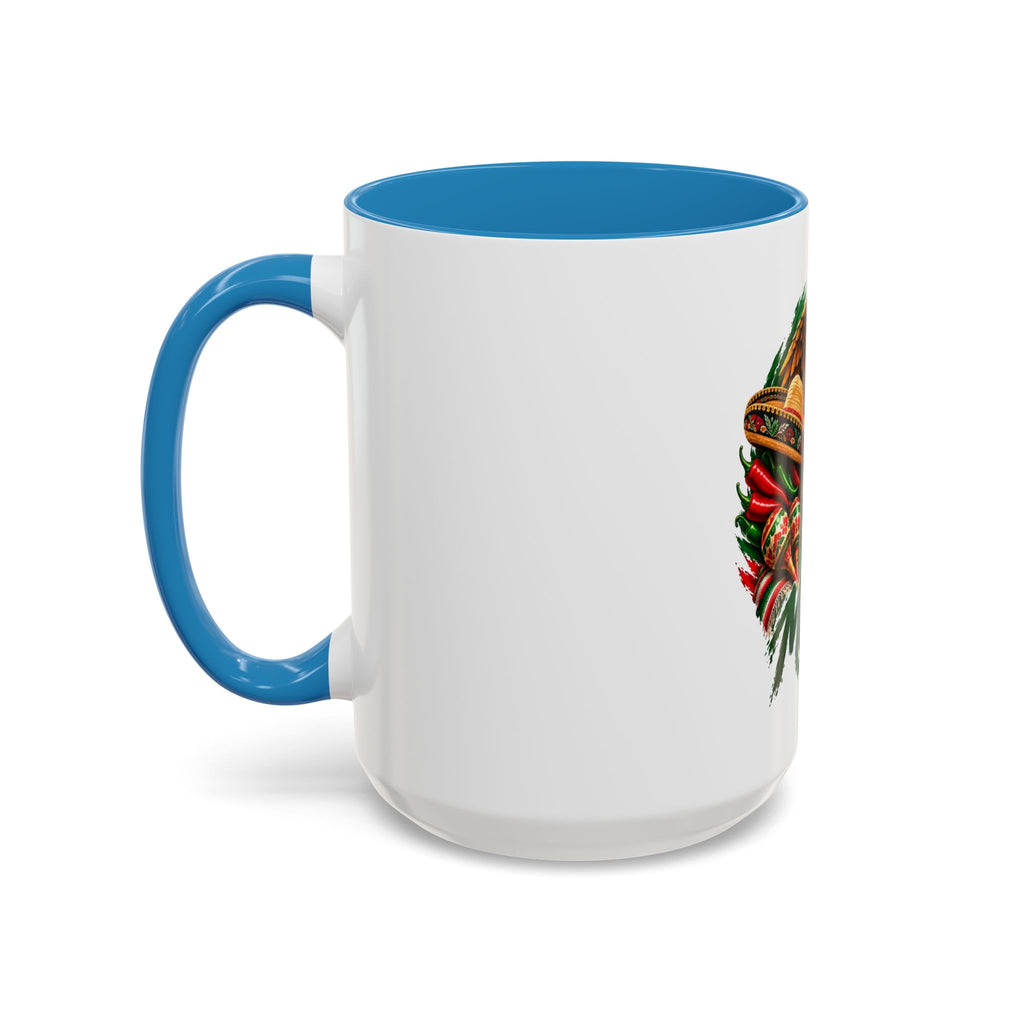 Mexico Souvenir Coffee Mug — Mexican Eagle, Cactus & Guitar Accent Mug