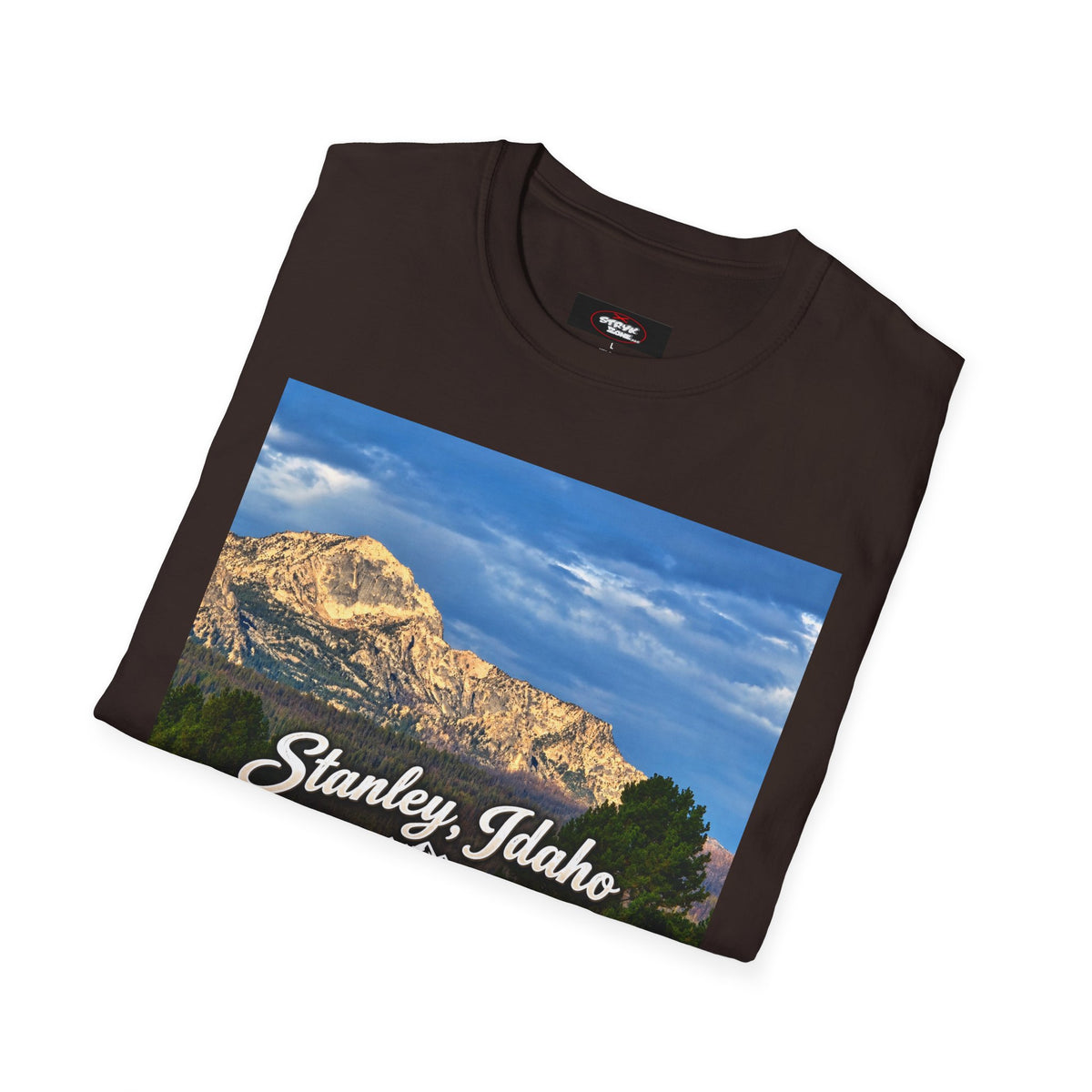 Stanley Idaho Scenic T-Shirt — Vintage Mountain Photo Tee