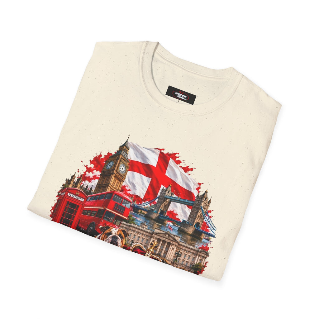 England Collage T‑Shirt — London Icons & St. George’s Flag Design