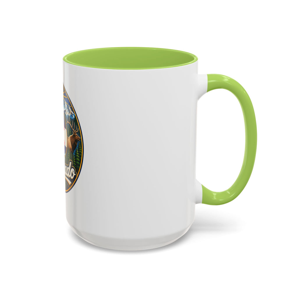 Colorado Retro State Flag Coffee Mug — Scenic Mountains & Wildlife Accent Mug