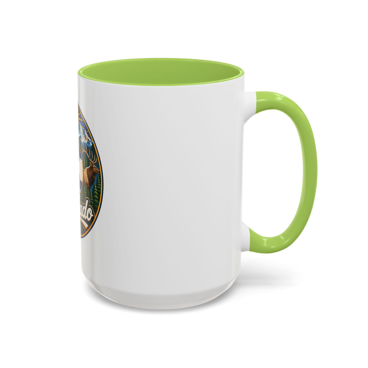Colorado Retro State Flag Coffee Mug — Scenic Mountains & Wildlife Accent Mug