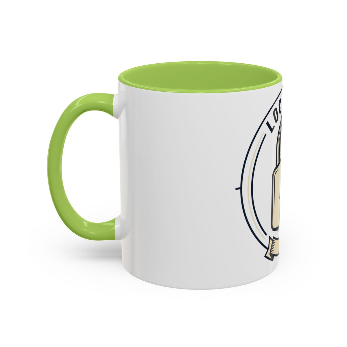 Locked In Accent Coffee Mug — 'Locked In' Motivational Coffee Cup (11/15oz)