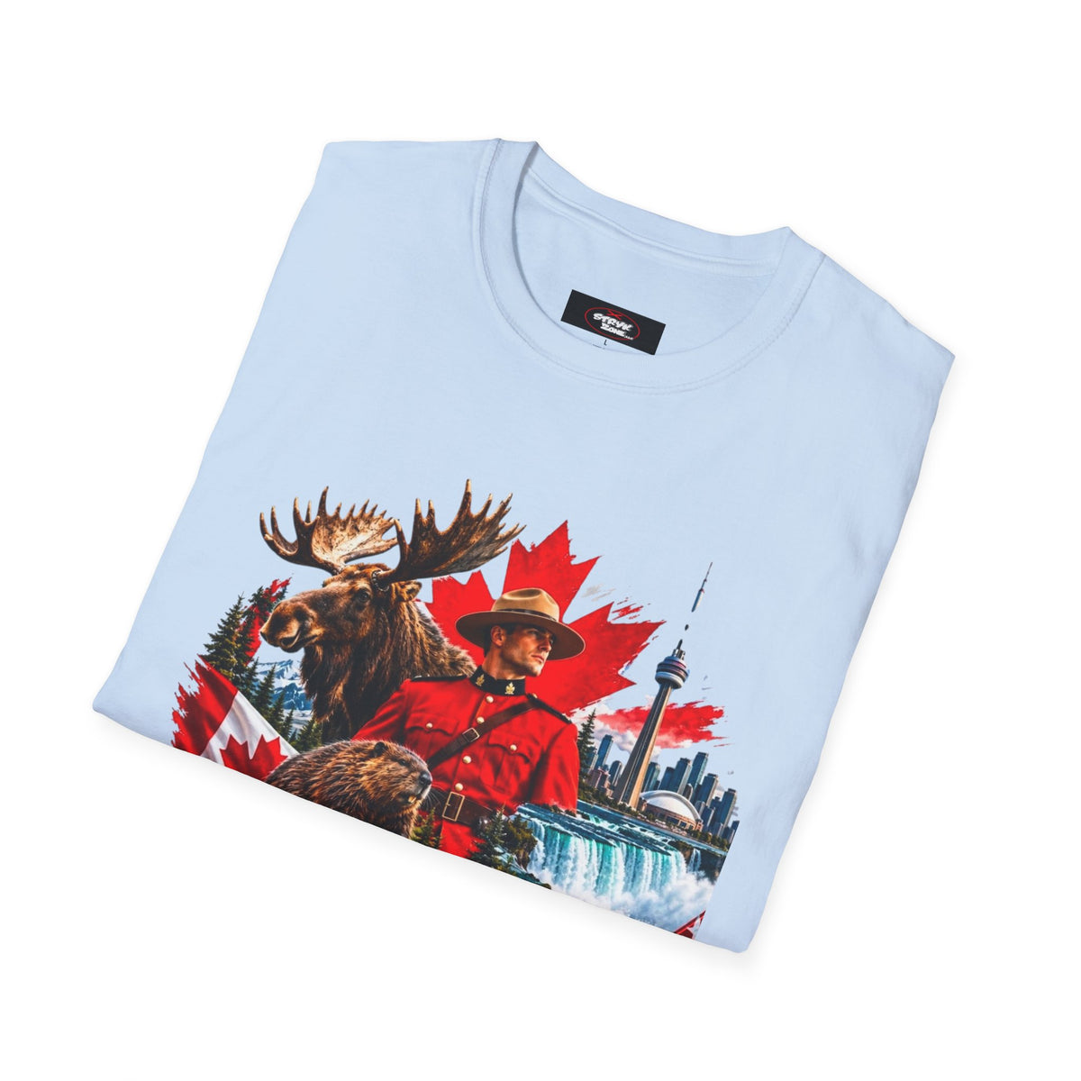 Canada Retro Mountie Moose T-Shirt — Scenic Pride Canadian Souvenir