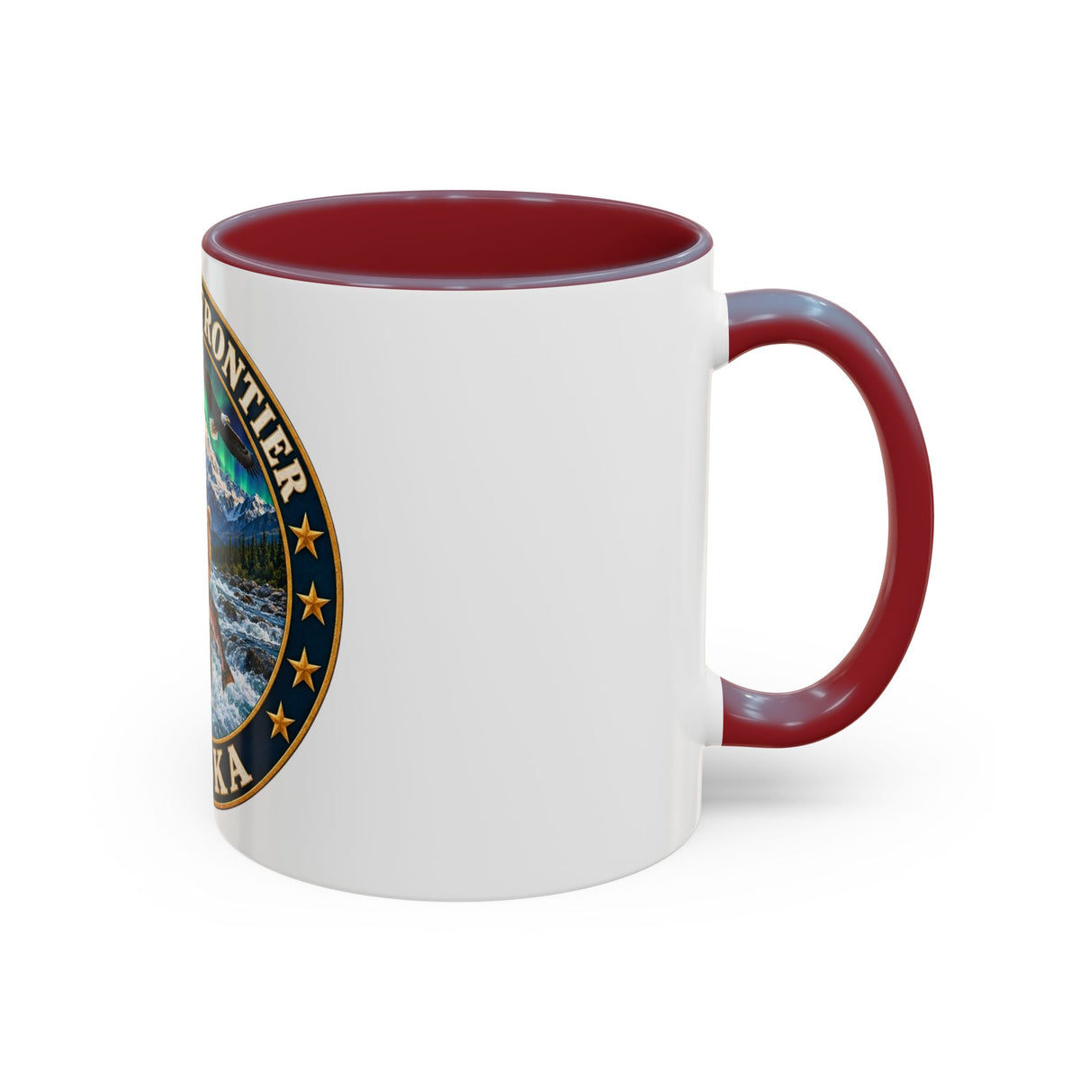 Alaska The Last Frontier Mug — Bear & Northern Lights Coffee Cup (11/15oz)