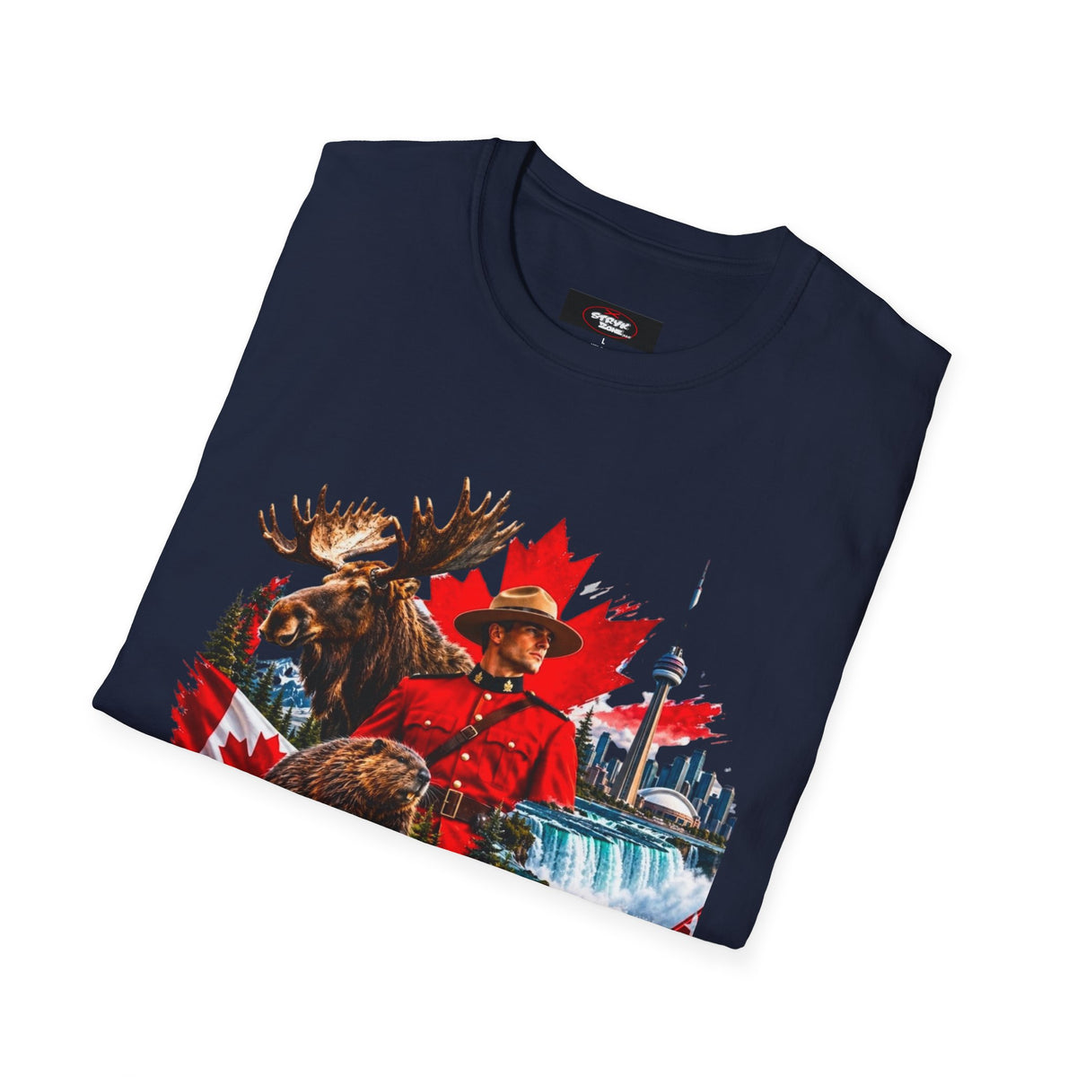 Canada Retro Mountie Moose T-Shirt — Scenic Pride Canadian Souvenir
