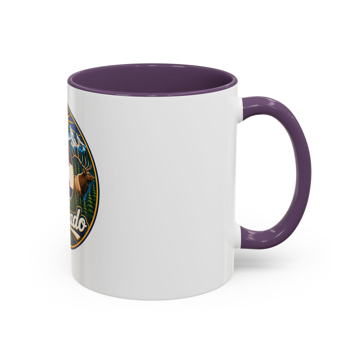 Colorado Retro State Flag Coffee Mug — Scenic Mountains & Wildlife Accent Mug