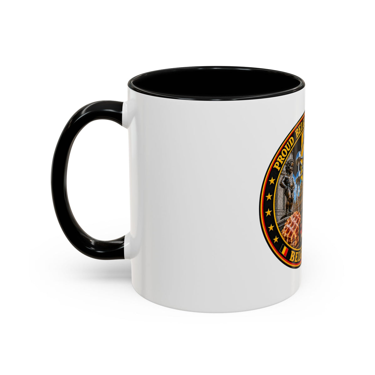 Belgian Heritage Accent Coffee Mug — Belgium Beer, Waffles & Chocolates Design