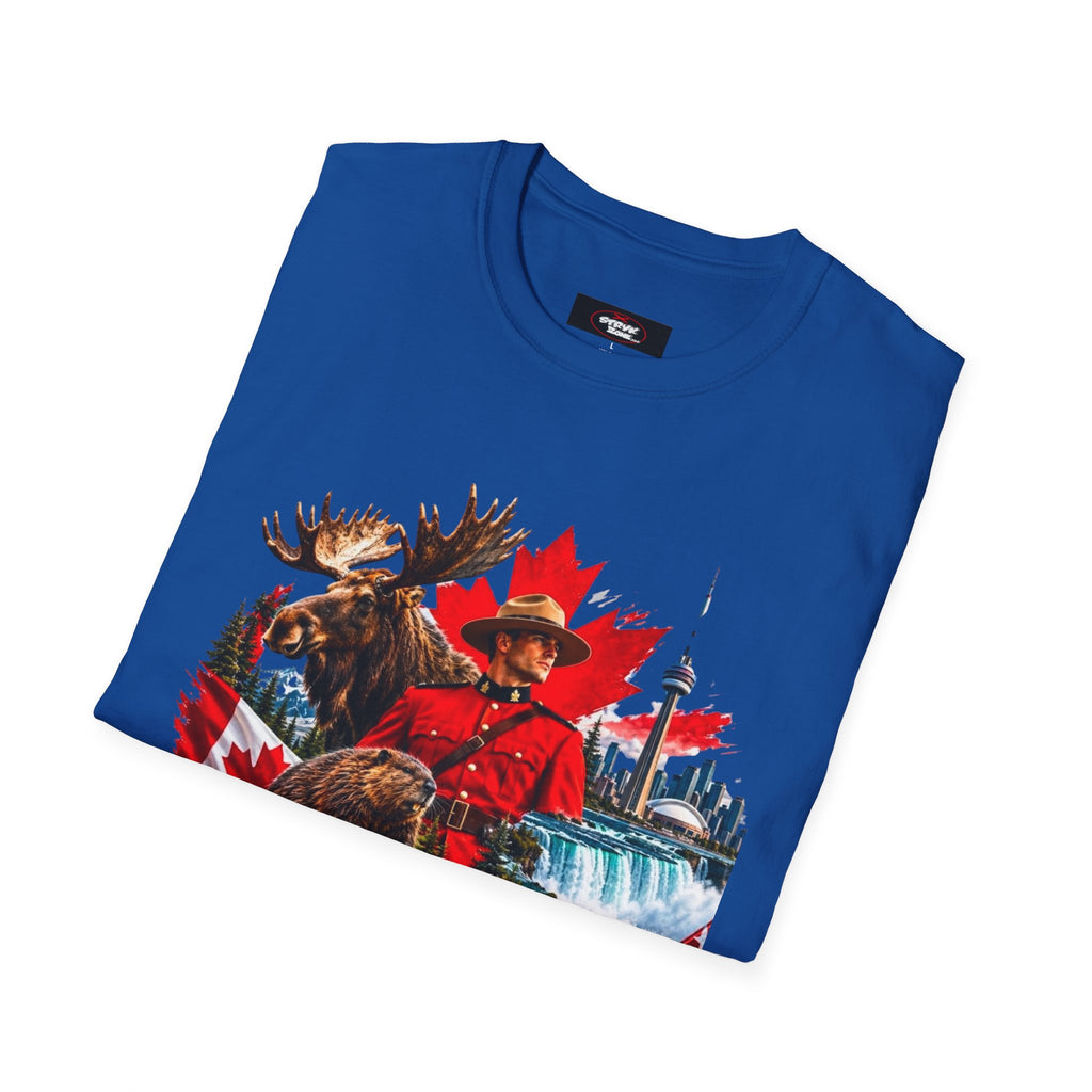 Canada Retro Mountie Moose T-Shirt — Scenic Pride Canadian Souvenir