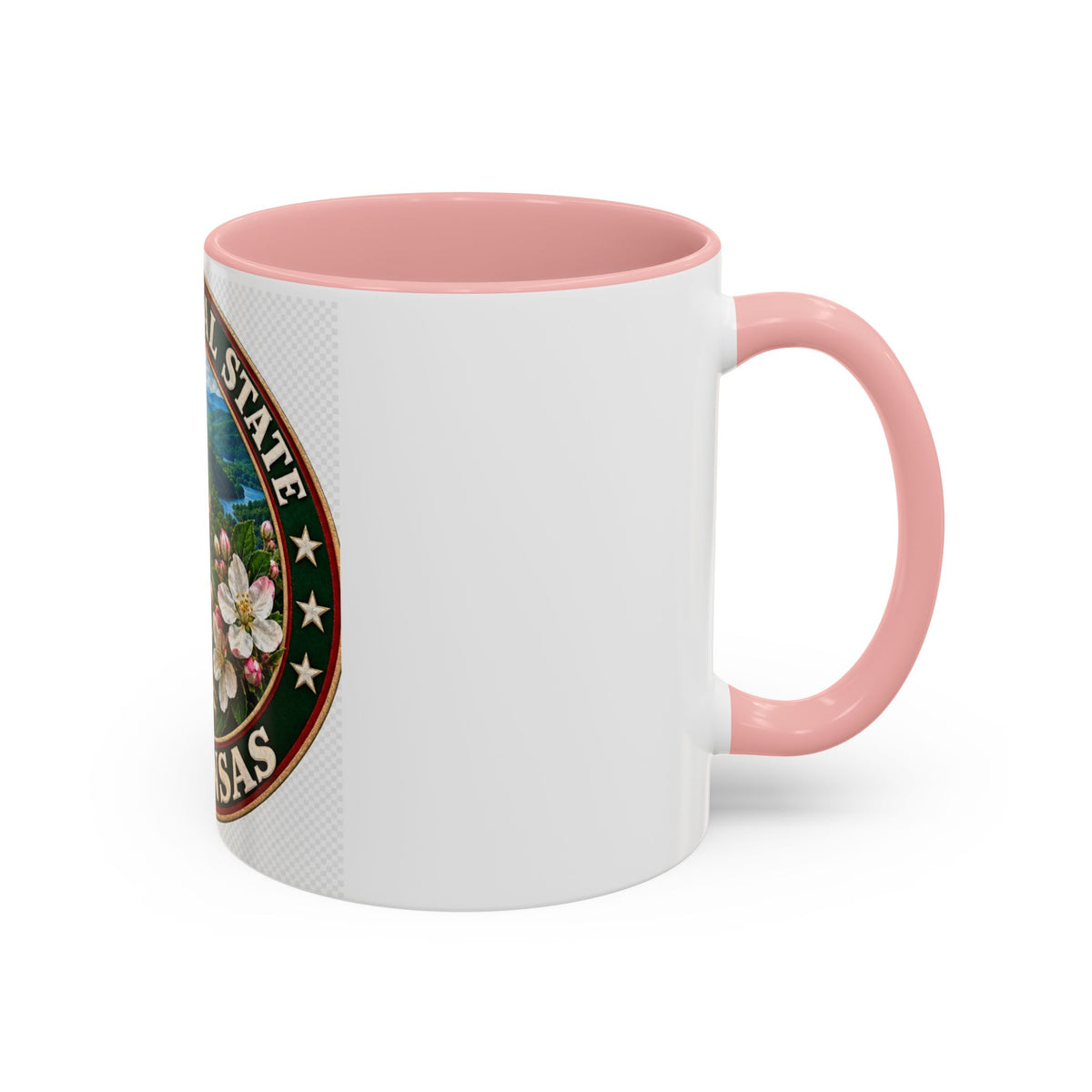 Arkansas State Mug - "The Natural State" Wild Boar, Diamond & Apple Blossom Coffee Cup (11/15oz)