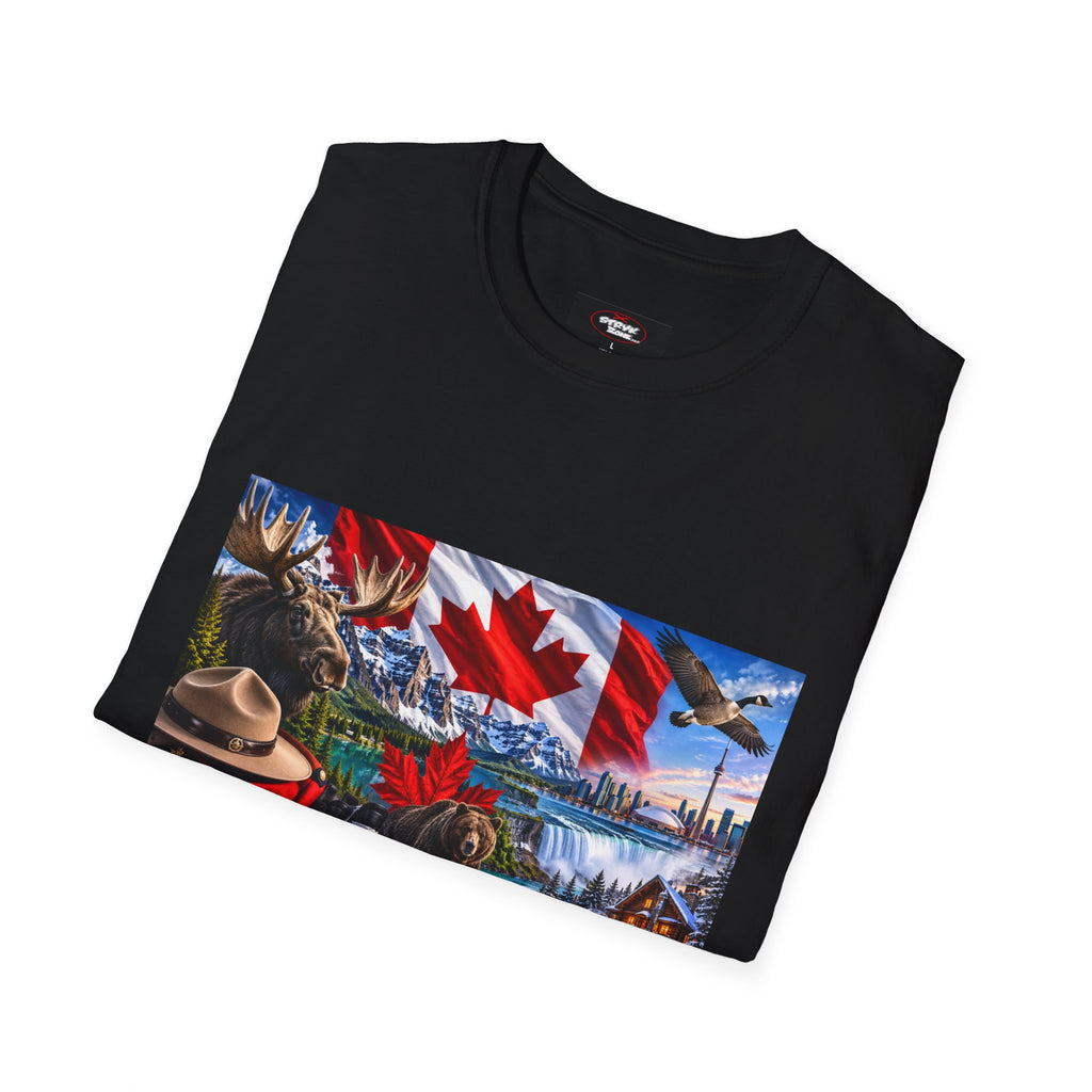 Canada Pride T-Shirt – Maple Leaf Landscape Graphic Tee