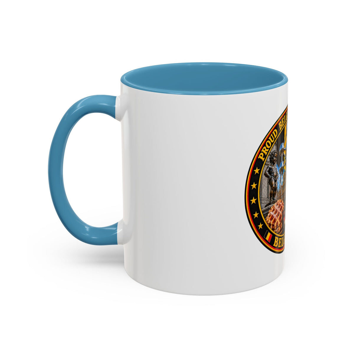 Belgian Heritage Accent Coffee Mug — Belgium Beer, Waffles & Chocolates Design