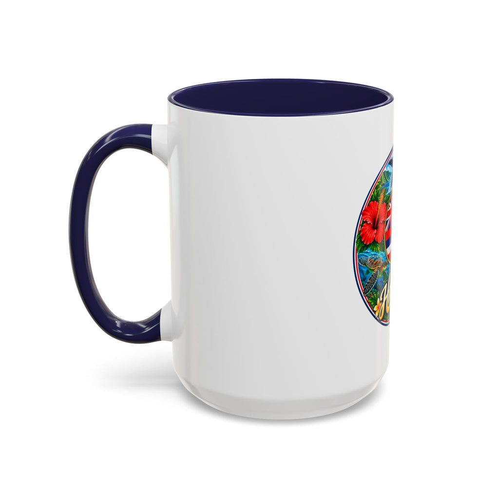 Hawaii Scenic Accent Coffee Mug - Island Seal Design (11/15 oz)