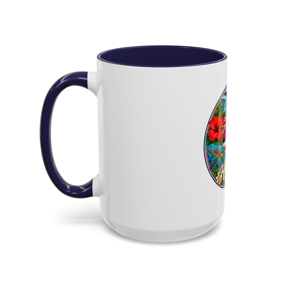 Hawaii Scenic Accent Coffee Mug - Island Seal Design (11/15 oz)