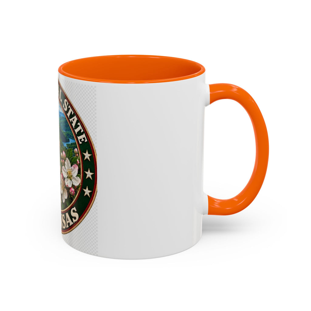 Arkansas State Mug - "The Natural State" Wild Boar, Diamond & Apple Blossom Coffee Cup (11/15oz)