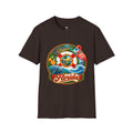 Florida Vintage Lifesaver T-Shirt — Flamingo, Oranges & Ocean Graphic