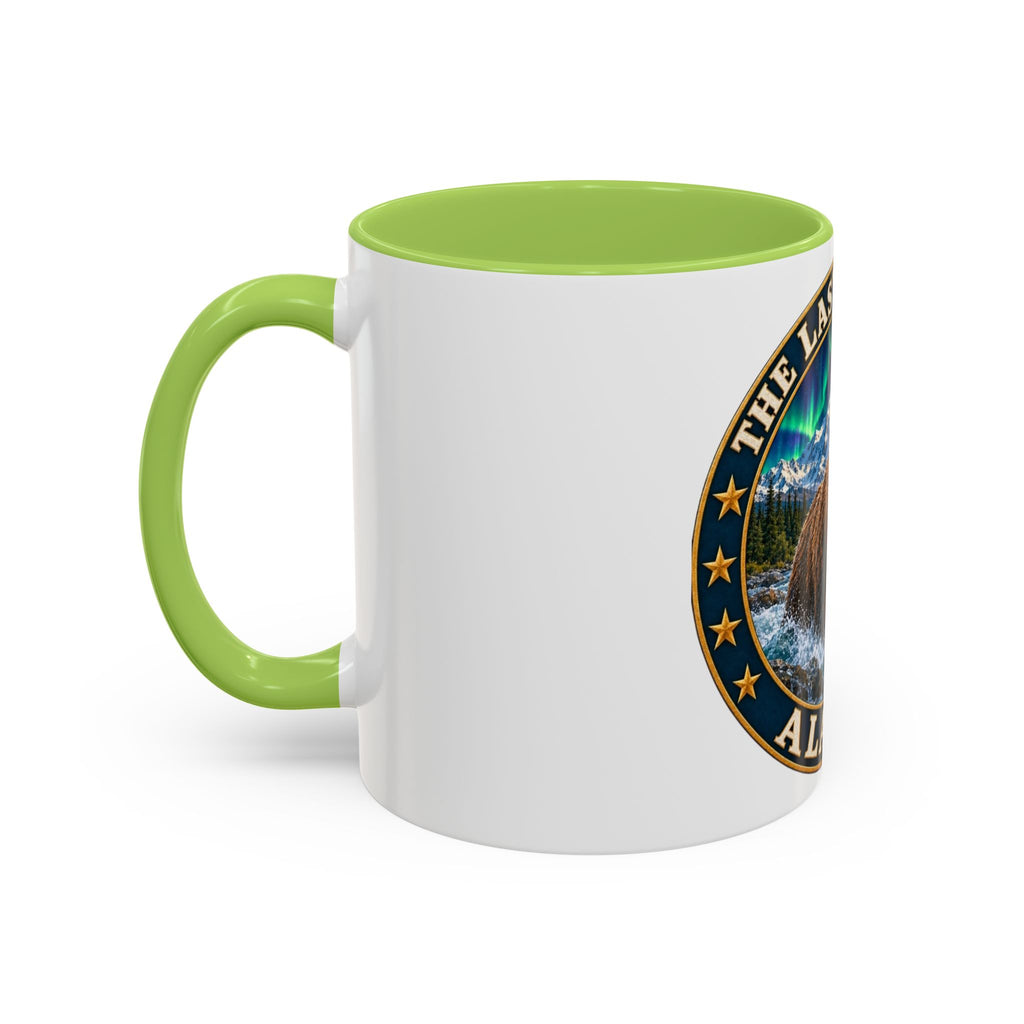 Alaska The Last Frontier Mug — Bear & Northern Lights Coffee Cup (11/15oz)