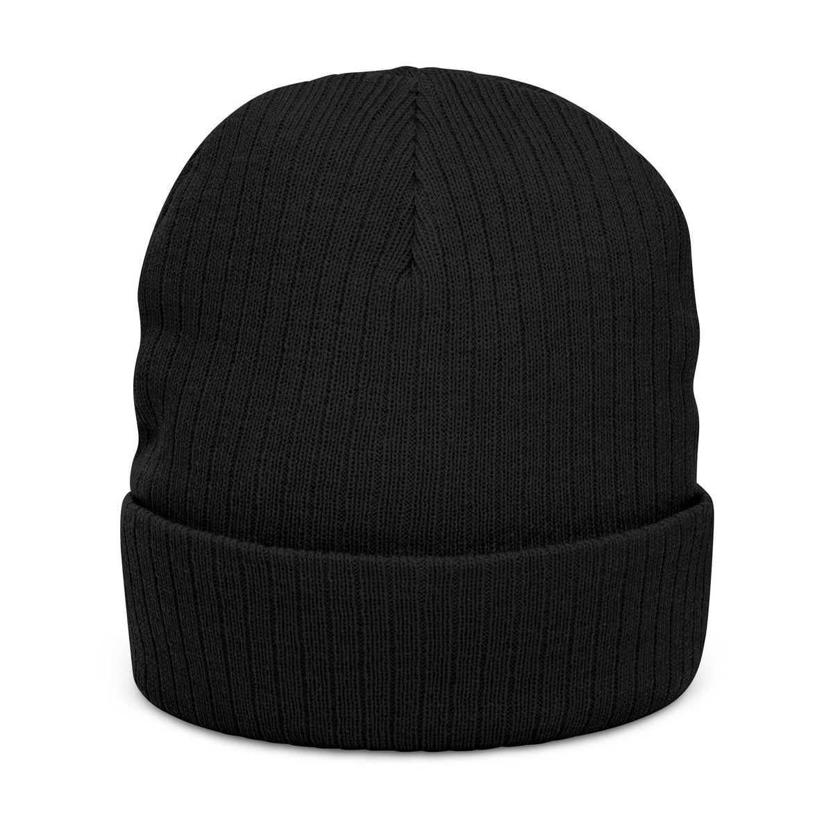 Embroidered Ribbed Beanie with 'Locked In' Logo – Warm Winter Knit Cap
