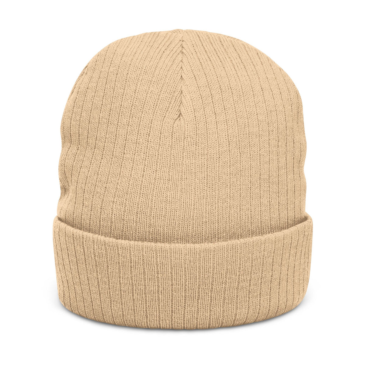 Embroidered Ribbed Beanie with 'Locked In' Logo – Warm Winter Knit Cap