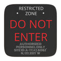 Car Sun Shade — "DO NOT ENTER: Authorized Personnel Only / Restricted Area"