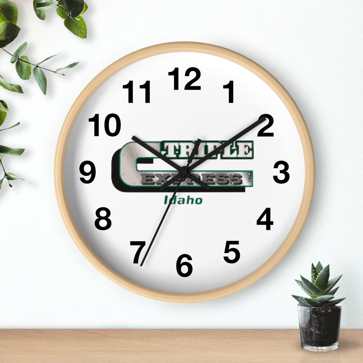 Wall Clock — Granite Express Idaho Logo Clock