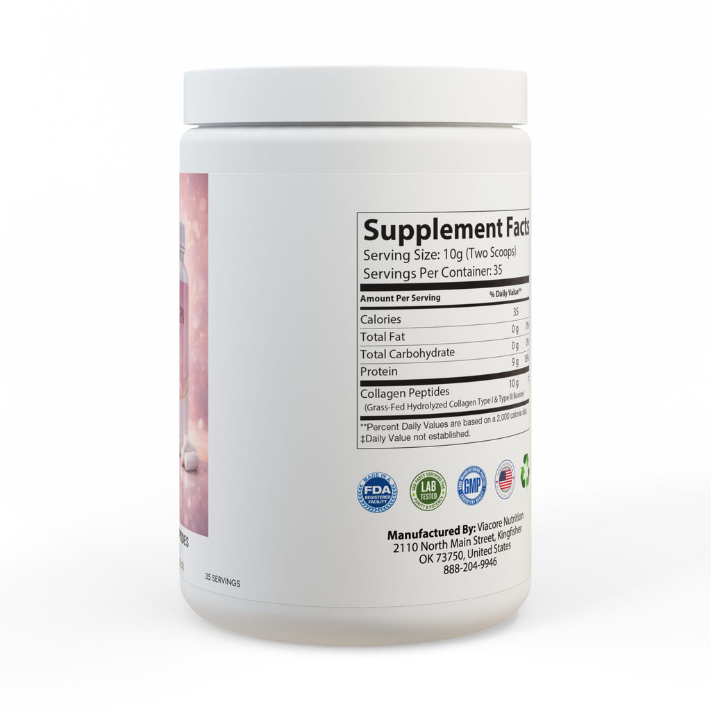 Collagen Peptides Type I & III Supplement (350g, 12.3oz)