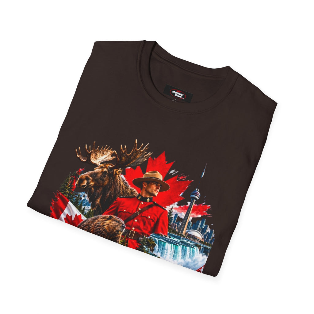 Canada Retro Mountie Moose T-Shirt — Scenic Pride Canadian Souvenir